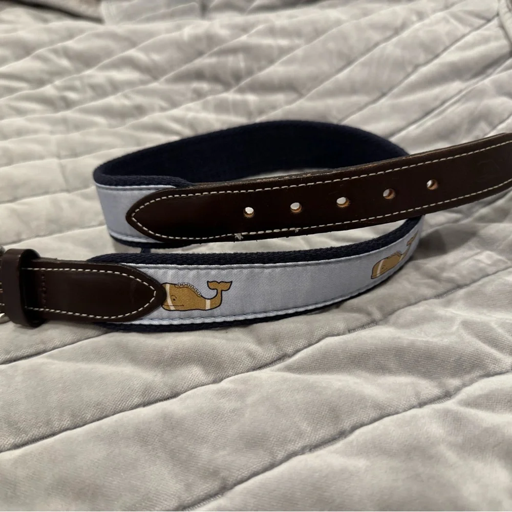Vineyard Vines Brown and Blue Kids Belt